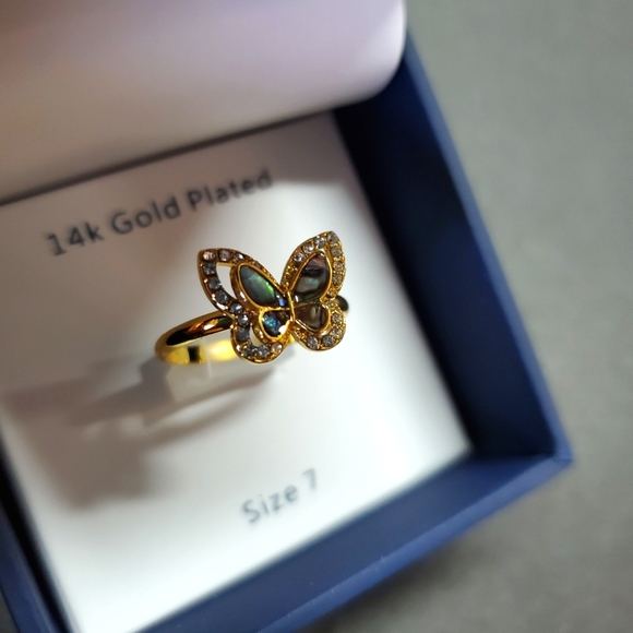 Jewelry - OCEAN TREASURES | Butterfly Ring in 14k Gold sz 7